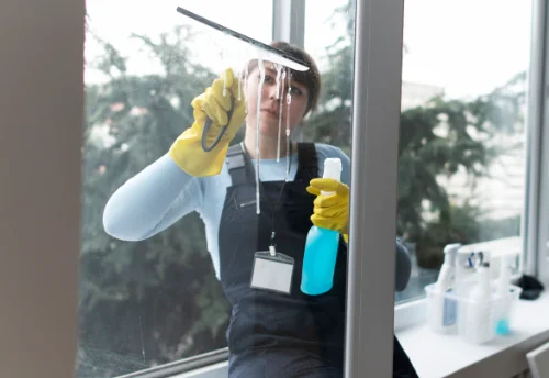 Nettoyage de vitres intérieures et extérieures à la Genête